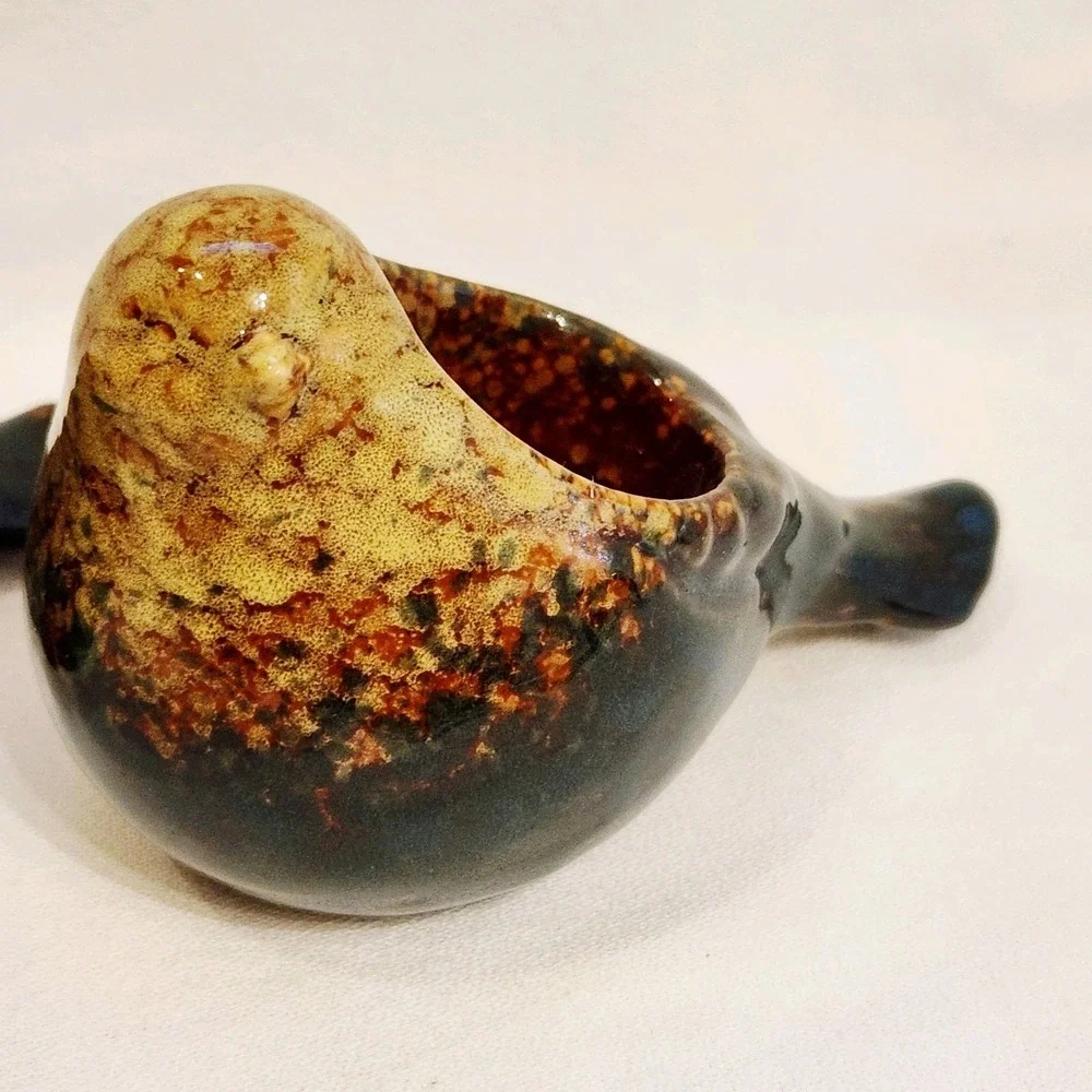 Set of 2 Allen + Roth  Ceramic Bird Tealight‎ Votive Candle Holder